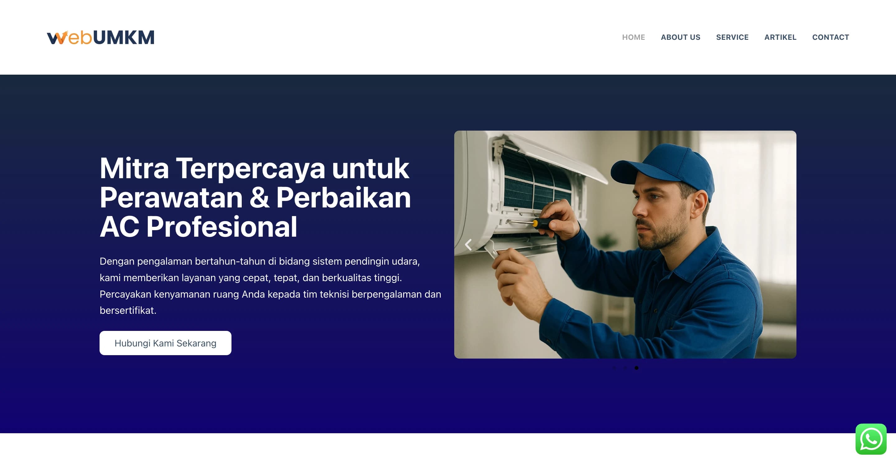 Jasa Instalasi & Perbaikan AC - Template Jasa