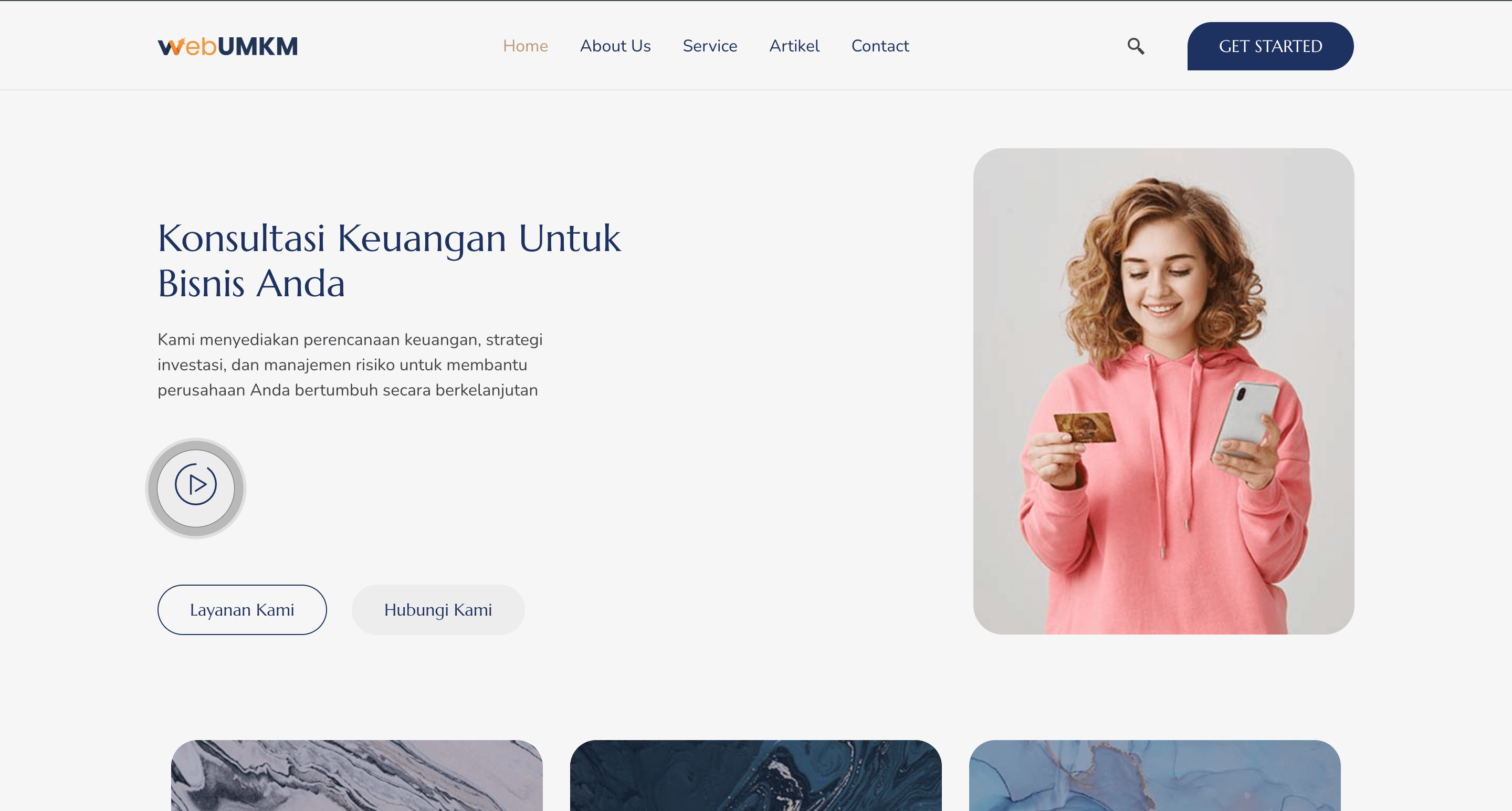 Edufinance - Template Konsultan Keuangan Bisnis